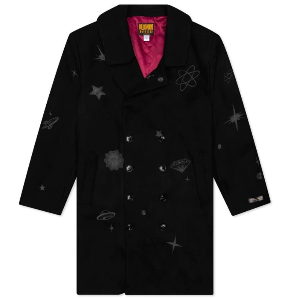 $500 NWOT BILLIONAIRE BOYS CLUB Men's Small BB Starry Night Coat in Black